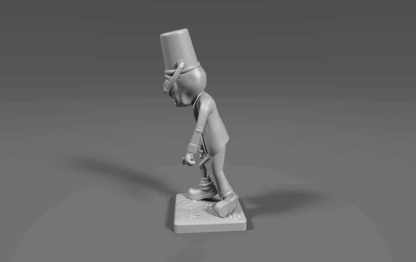 Modular Plants VS Zombies inspired Zombie Bucket figurine 45mm