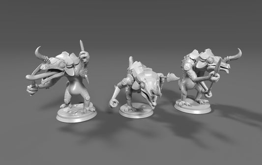 Lizalfos Inspired 3 Figurine Set 30mm