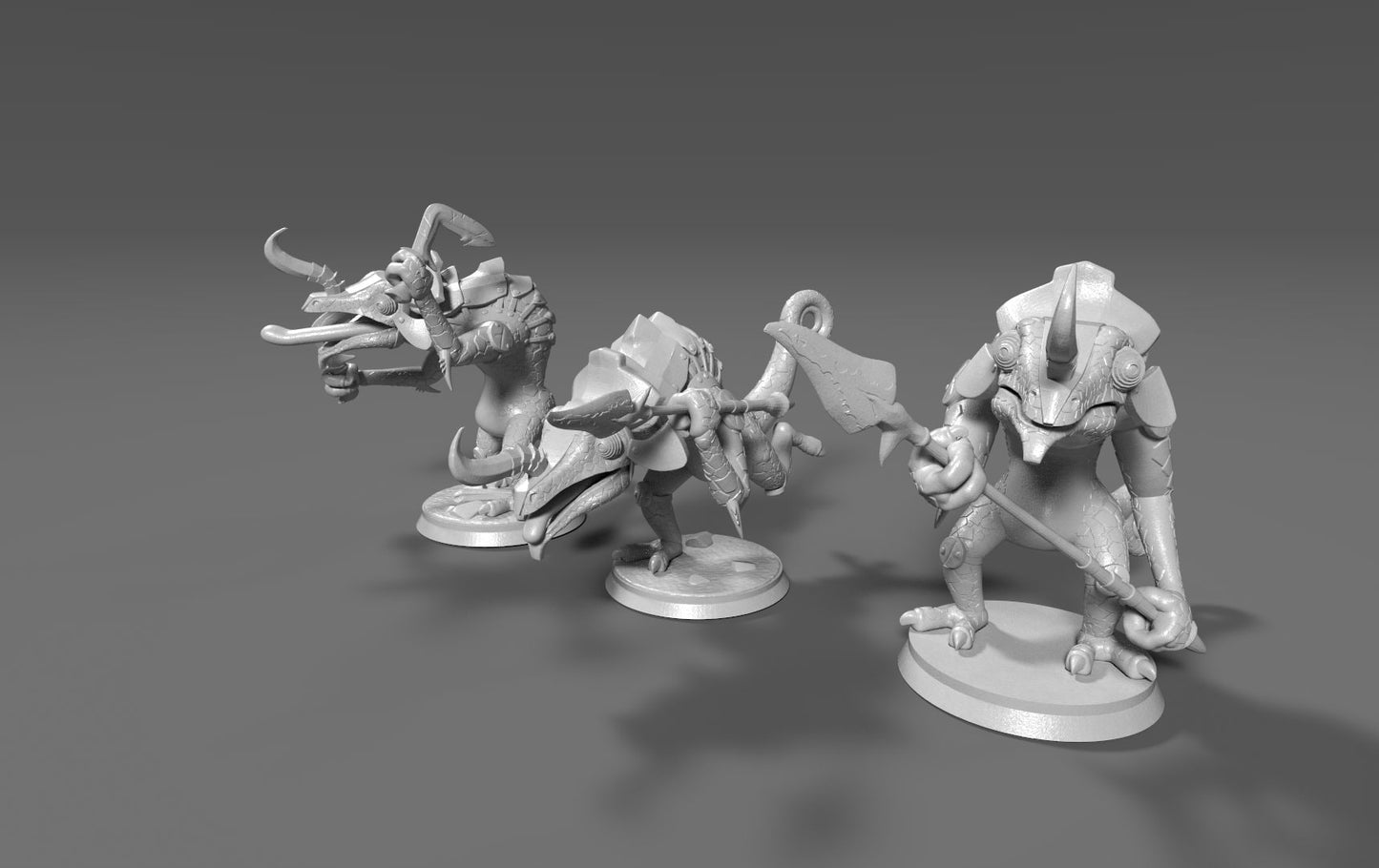 Lizalfos Inspired 3 Figurine Set 30mm