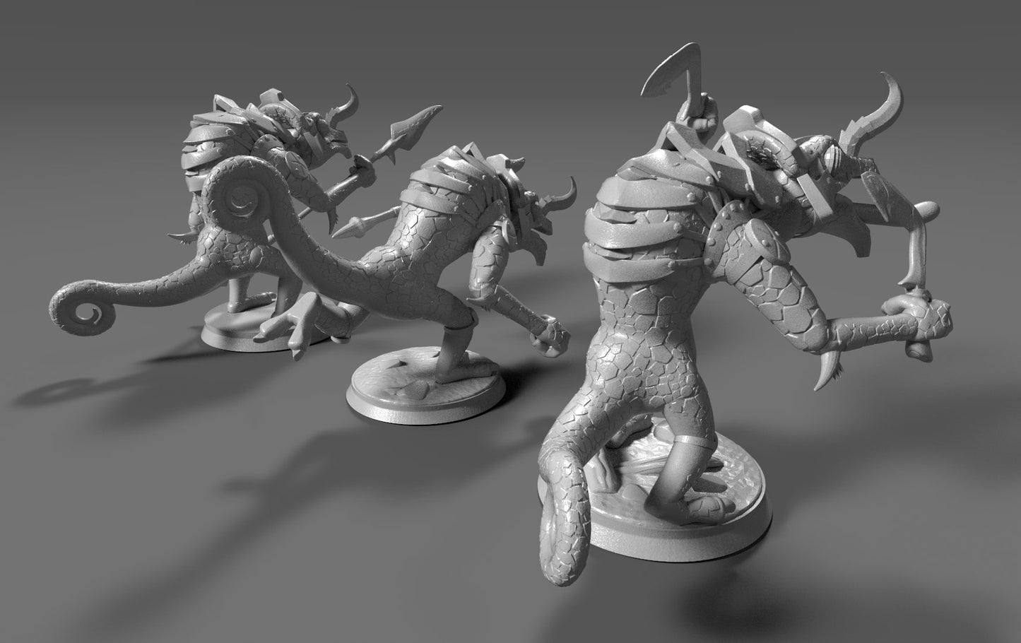 Lizalfos Inspired 3 Figurine Set 30mm