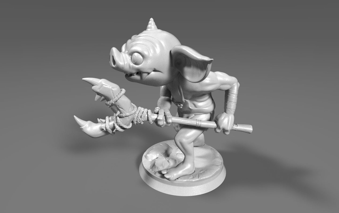 Bokoblin Inspired figurine 28mm (DragonBone Spear or Spiked Spear)