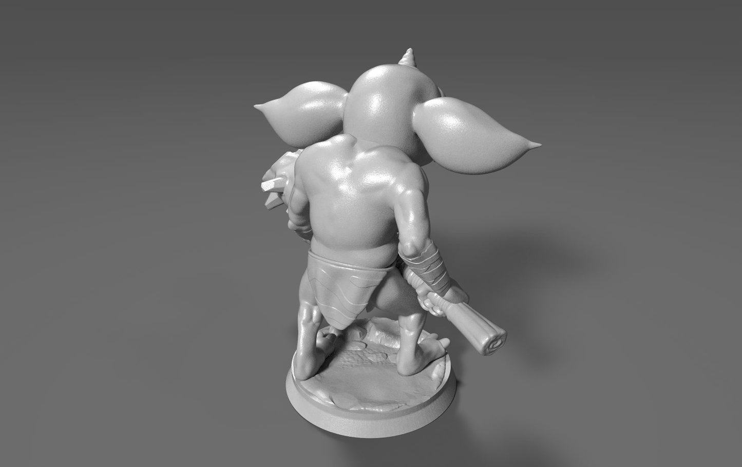 Bokoblin Inspired Figurine 28mm (Spike Boko Bat or Spiked Boko Bat with Spiked Shield)