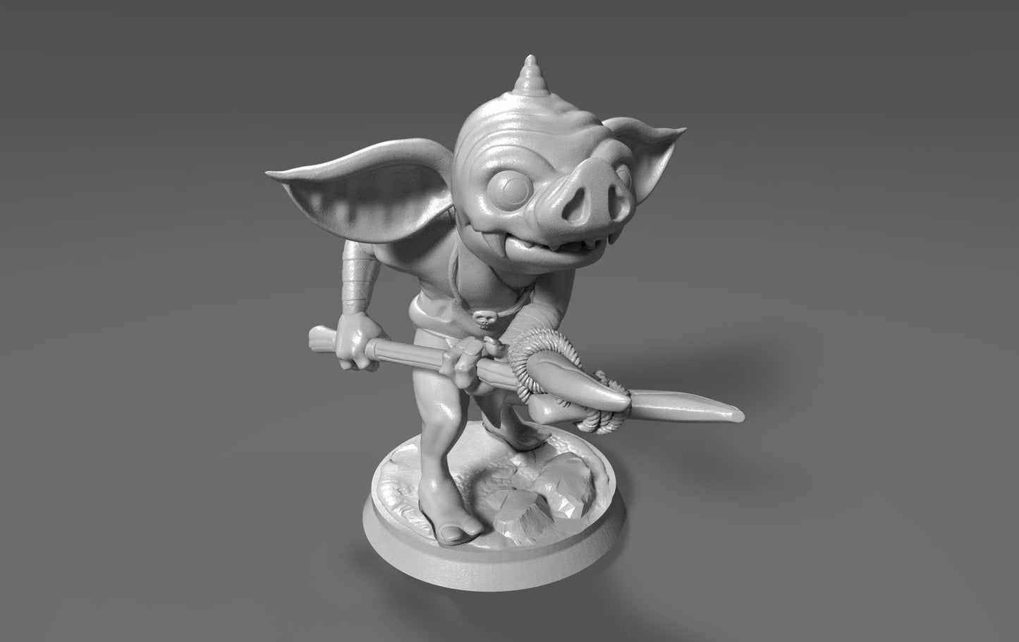 Bokoblin Inspired figurine 28mm (DragonBone Spear or Spiked Spear)