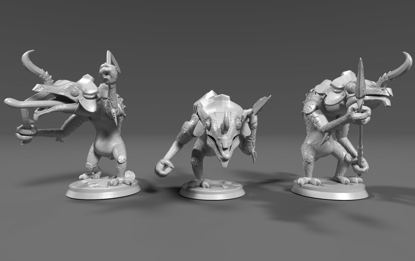 Lizalfos Inspired 3 Figurine Set 30mm