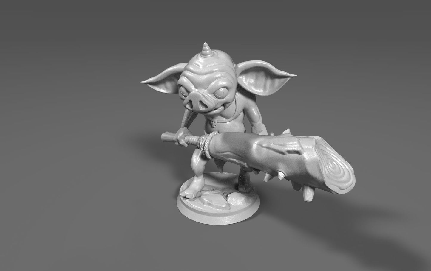 Bokoblin Inspired Figurine 28mm (Spike Boko Bat or Spiked Boko Bat with Spiked Shield)