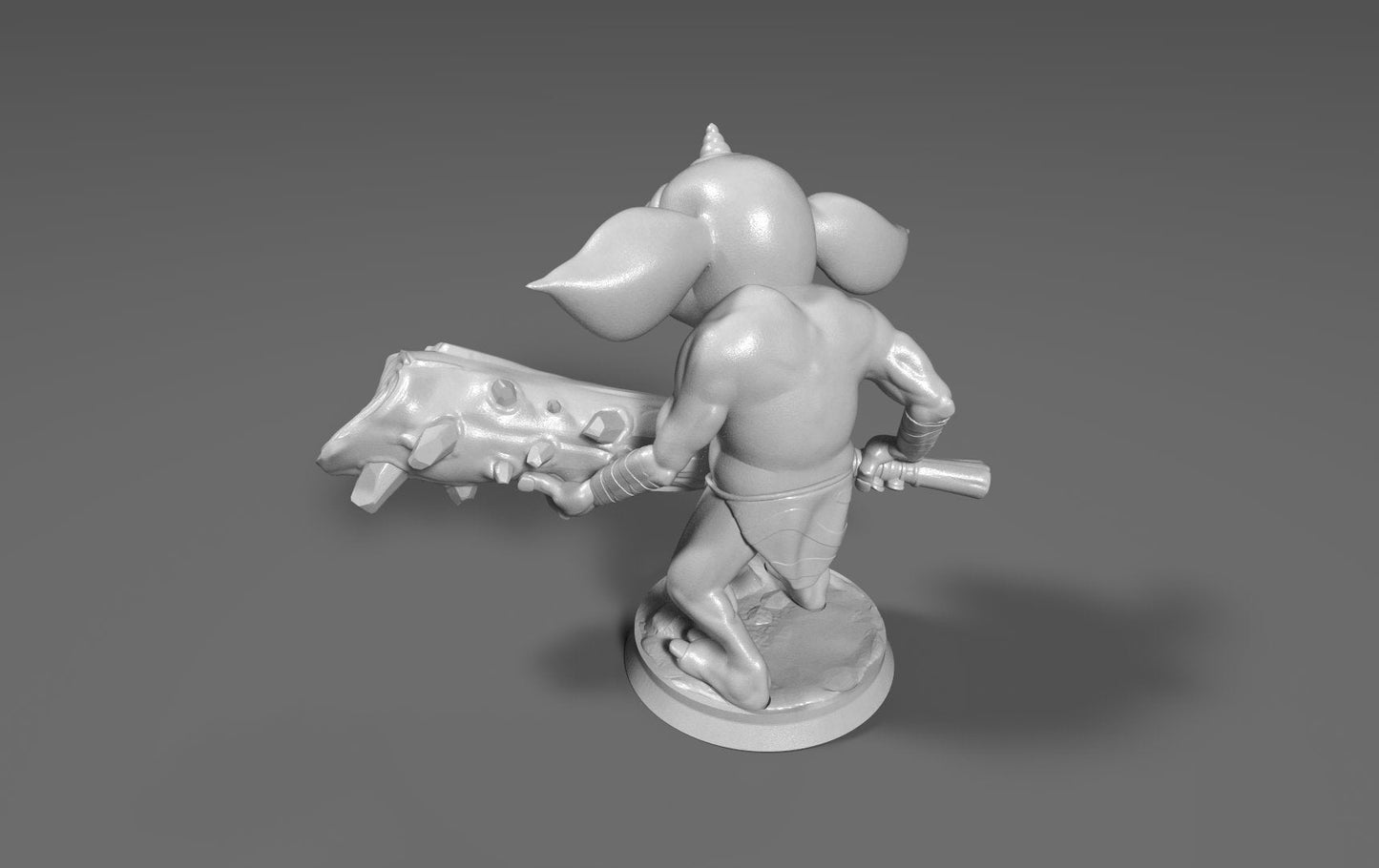 Bokoblin Inspired Figurine 28mm (Spike Boko Bat or Spiked Boko Bat with Spiked Shield)