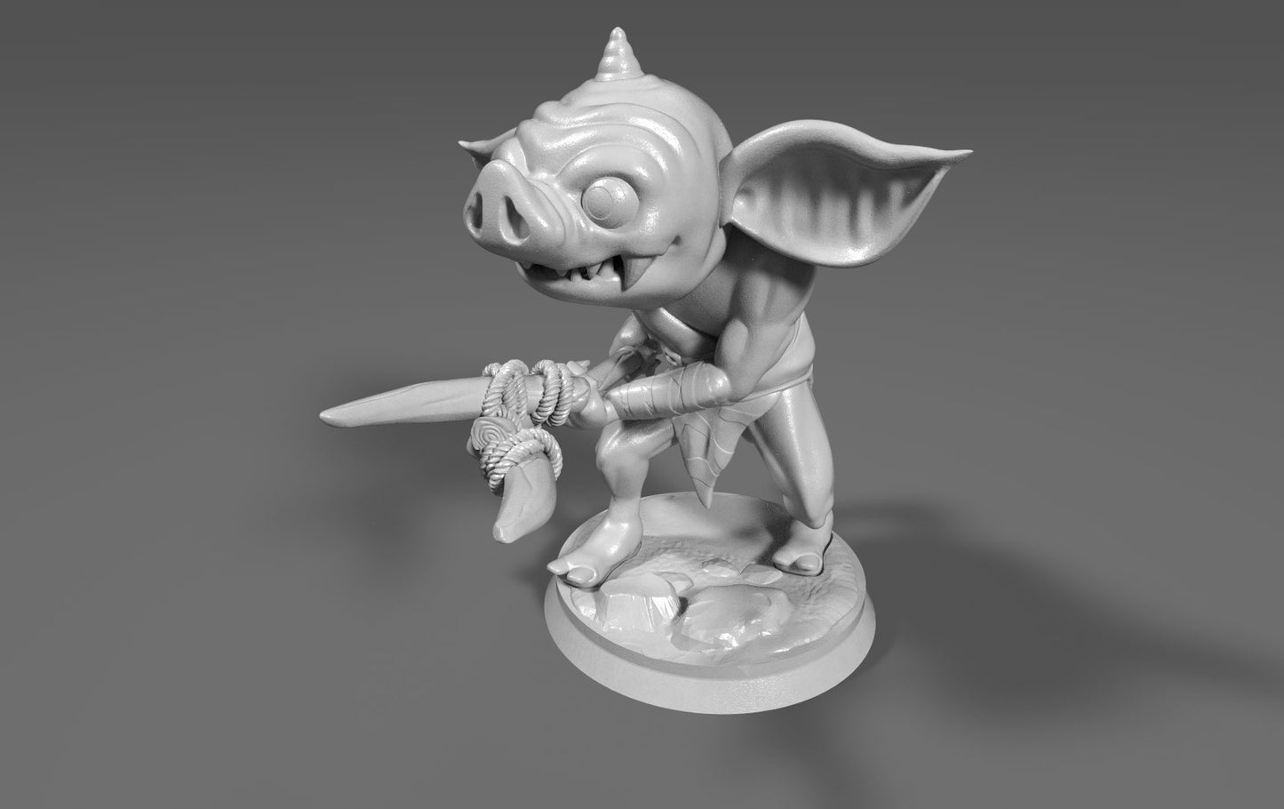 Bokoblin Inspired Figurine Spike Spear 30mm