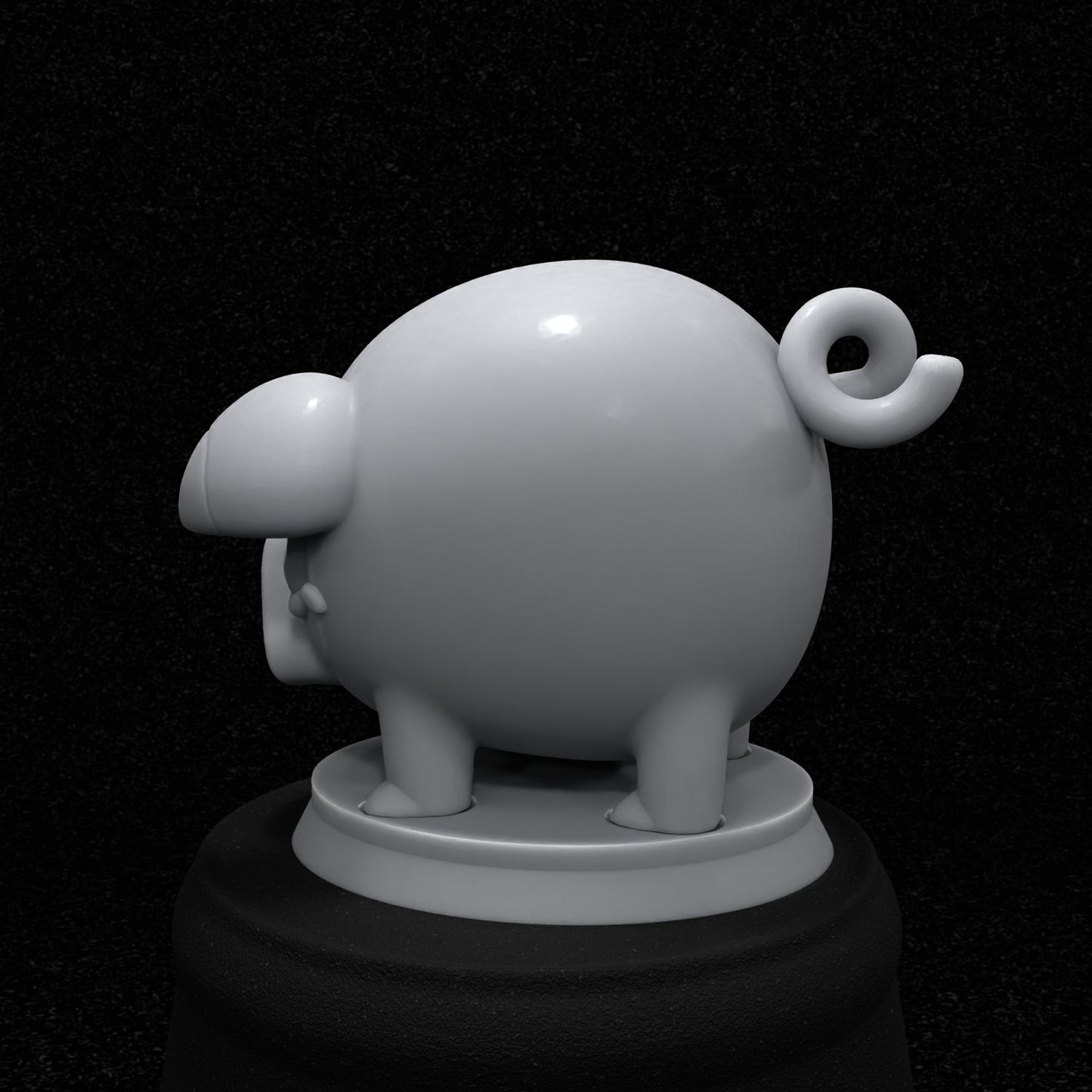 Lechonk Inspired Figurine 25mm