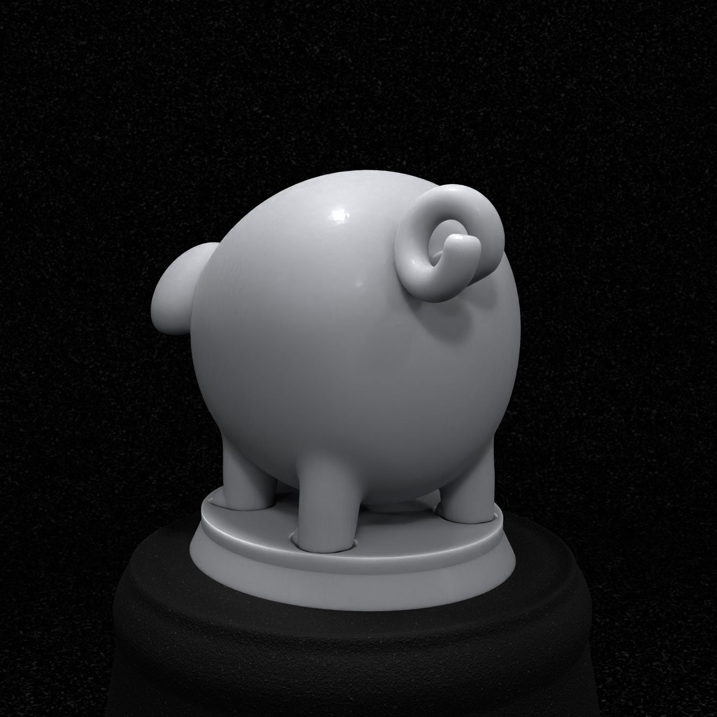 Lechonk Inspired Figurine 25mm