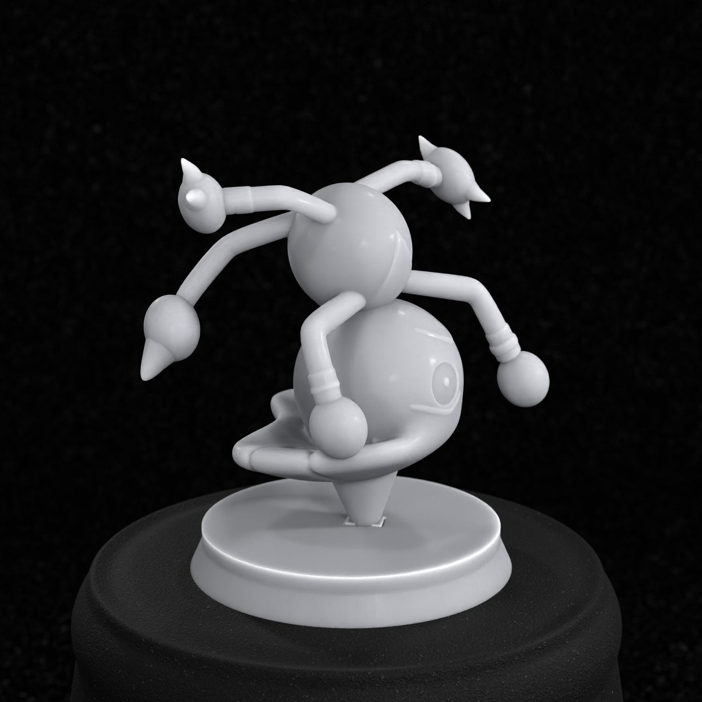 Hitmontop Inspired Figurine 30mm