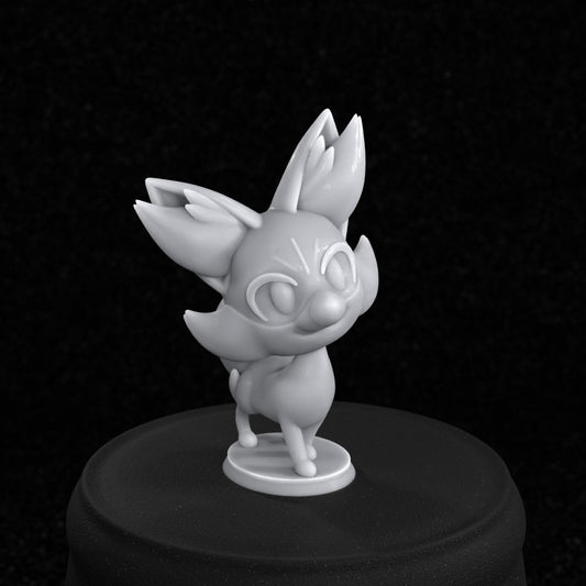 Fennekin Inspired Figurine 35mm