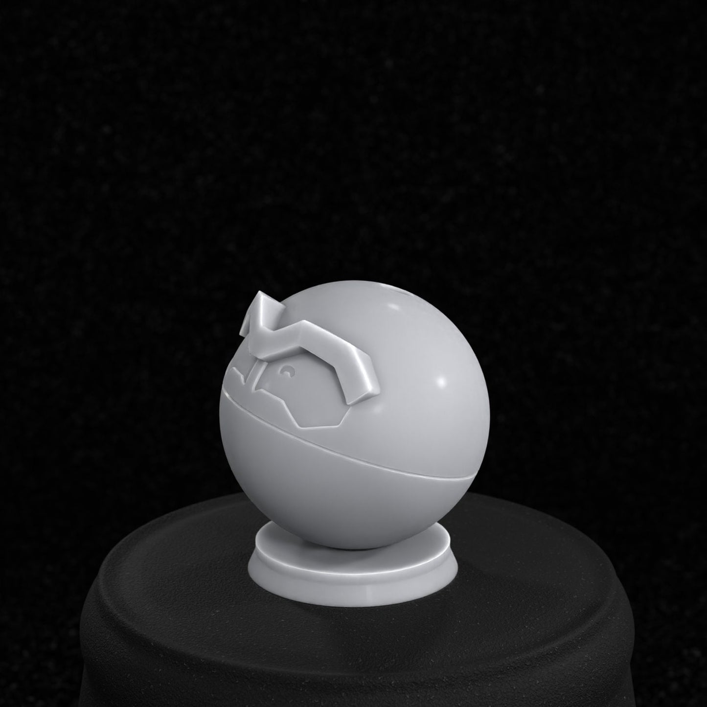 Hisuian Voltorb inspired figurine 25mm