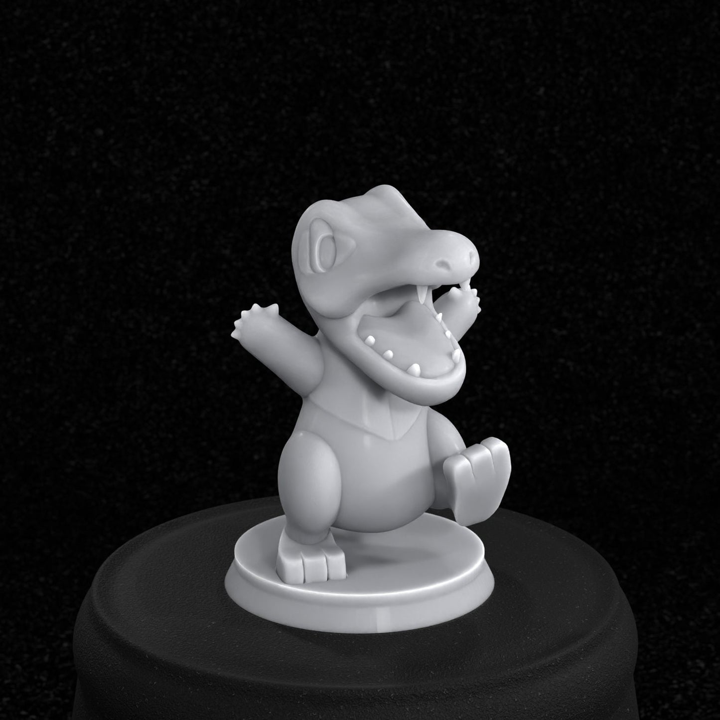 Totodile Inspired Figurine 35mm