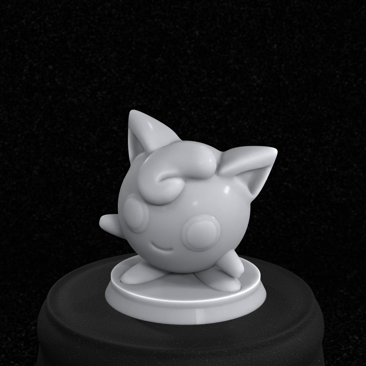 Jigglypuff Inspired figurine 30mm