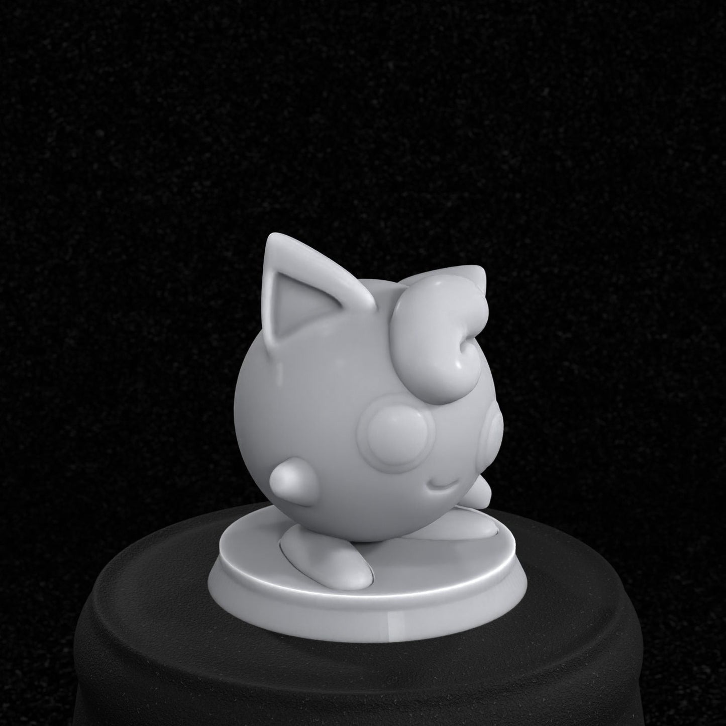 Jigglypuff Inspired figurine 30mm