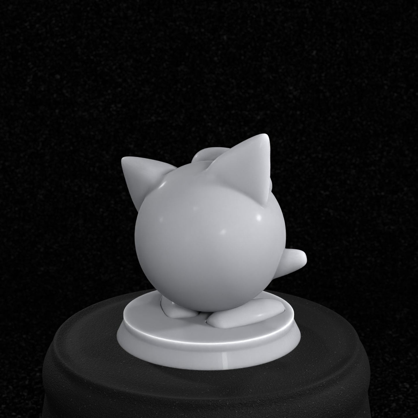 Jigglypuff Inspired figurine 30mm