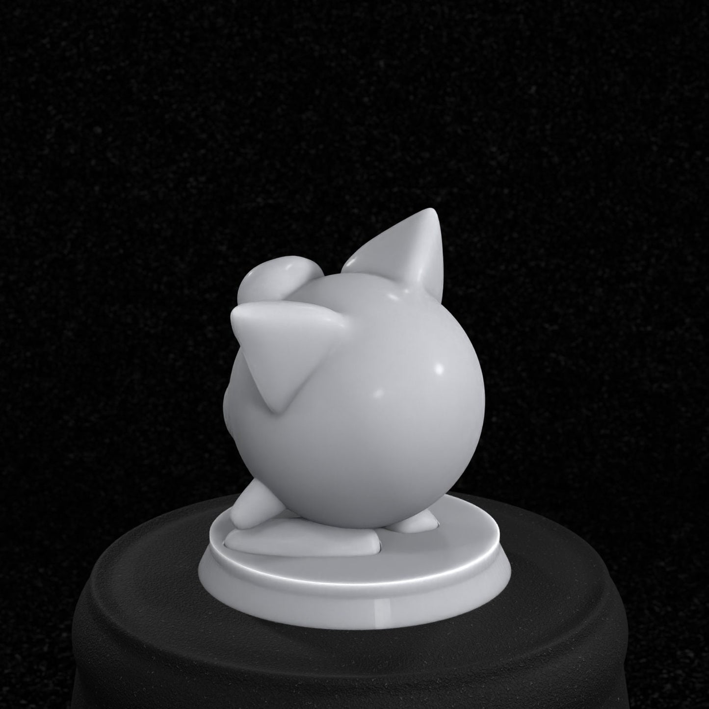 Jigglypuff Inspired figurine 30mm