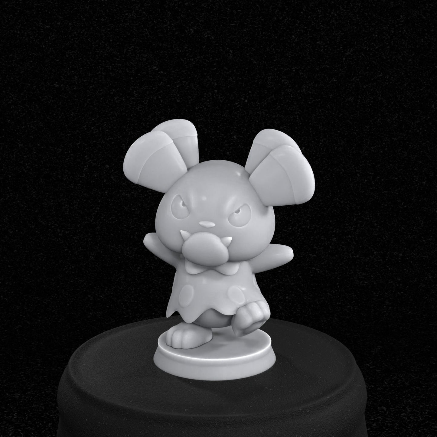 Snubbull Inspired Figurine 35mm